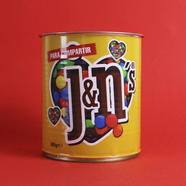Lata M&M´s Personalizada con Iniciales - Imagen 2