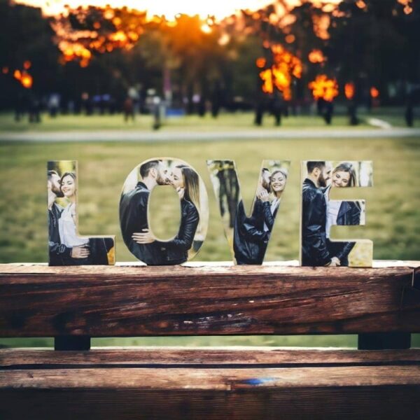 Madera LOVE Personalizada con fotos - Imagen 2