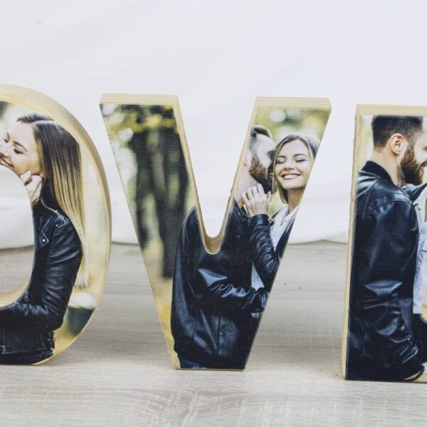 Madera LOVE Personalizada con fotos - Imagen 4