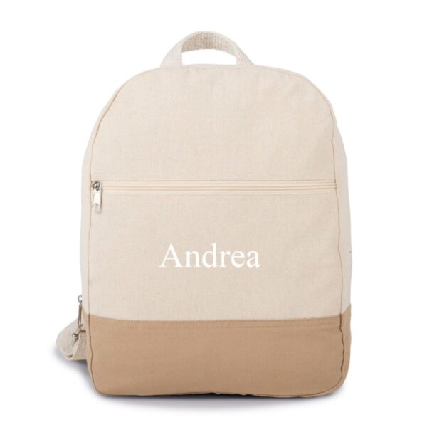 Mochila Personalizada Natural 100% Algodón - Imagen 2