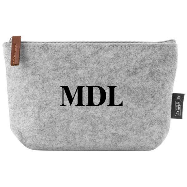 Neceser Fieltro Gris con Iniciales - Imagen 2