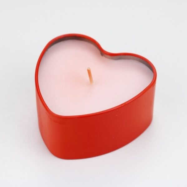 Pack 2 velas de corazón personalizadas - Imagen 3