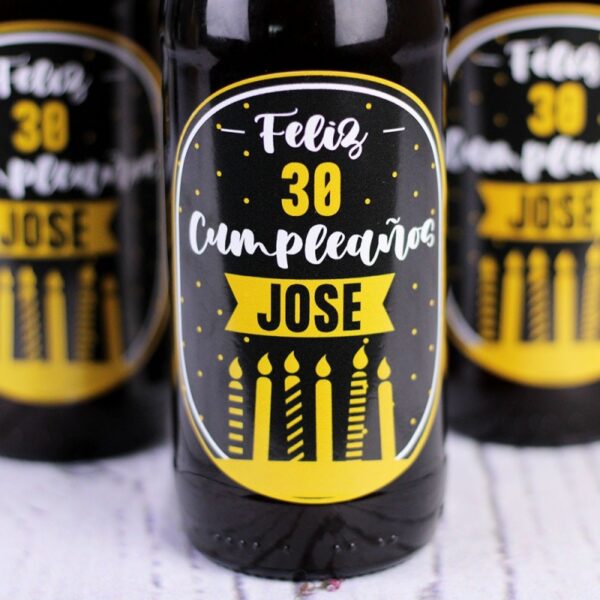 Pack Cervezas Personalizadas Feliz Cumpleaños - Imagen 2