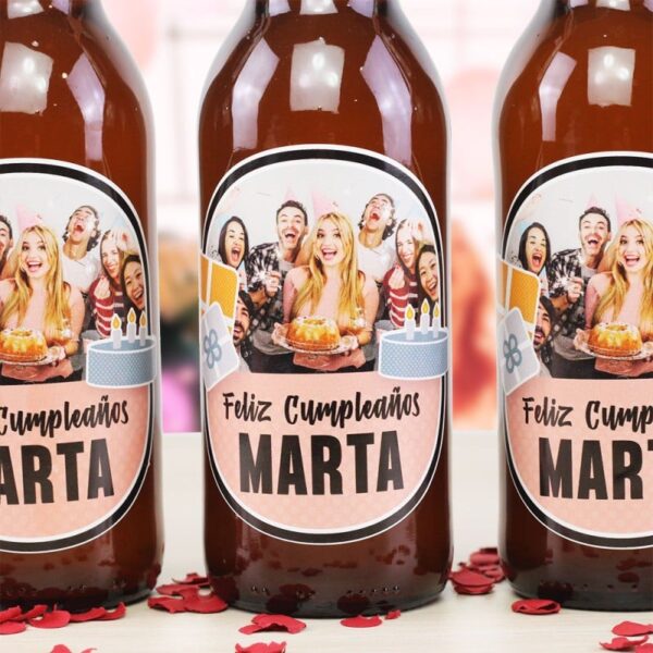 Pack Cervezas personalizadas Feliz Cumpleaños... - Imagen 2
