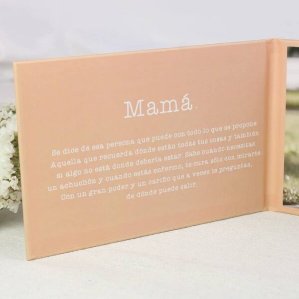 Portafoto Díptico Mamá Personalizado - Imagen 4