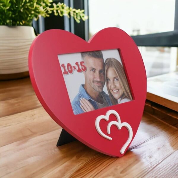 Portafotos personalizado con forma de corazón - Imagen 2