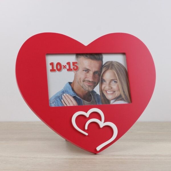 Portafotos personalizado con forma de corazón - Imagen 4