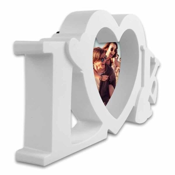 Portafotos personalizado LOVE (Blanco) - Imagen 4
