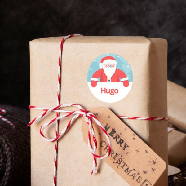 Set 10 Pegatinas con Nombre para Navidad - Imagen 3