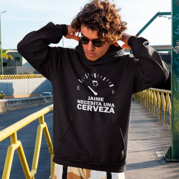 Sudadera Personalizada Necesito una Cerveza - Imagen 2