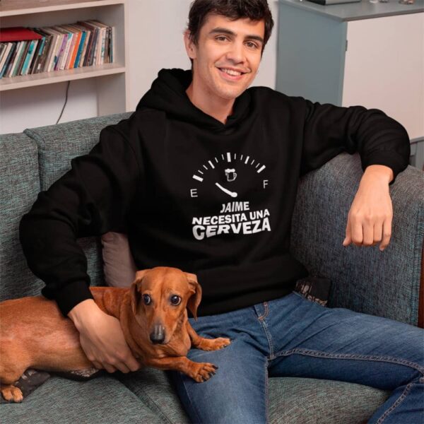 Sudadera Personalizada Necesito una Cerveza - Imagen 4