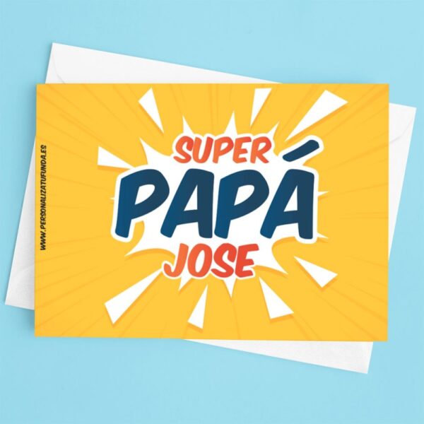 Tarjeta Personalizada Día del Padre + Sobre
