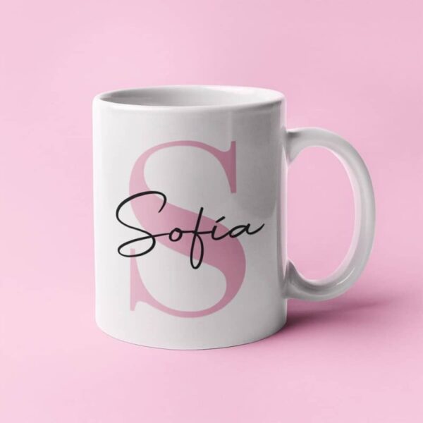 Taza personalizada con Inicial y Nombre - Imagen 2