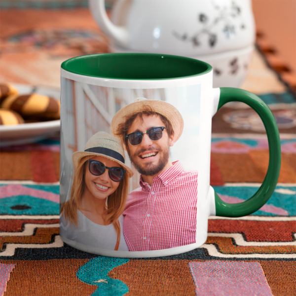 Taza Personalizada Verde Oscuro - Imagen 2
