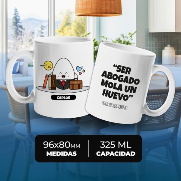 Taza Ser Abogado Mola un Huevo - Imagen 4