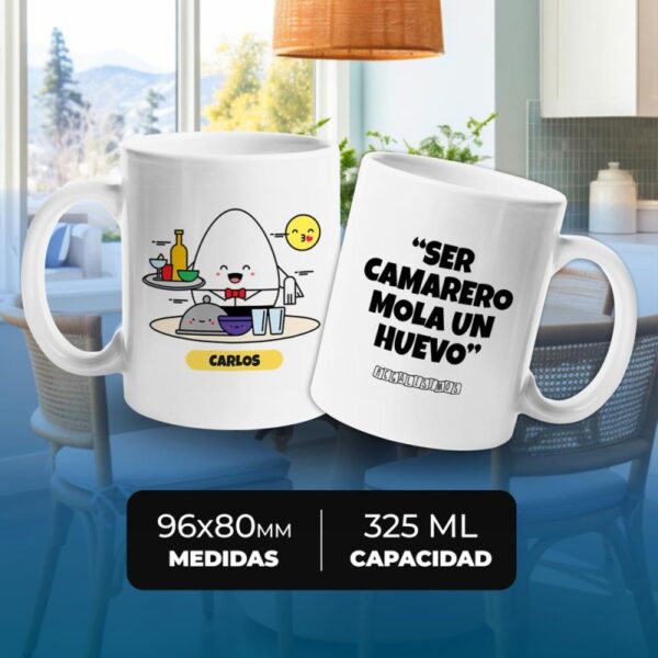 Taza Ser Camarero Mola un Huevo - Imagen 4
