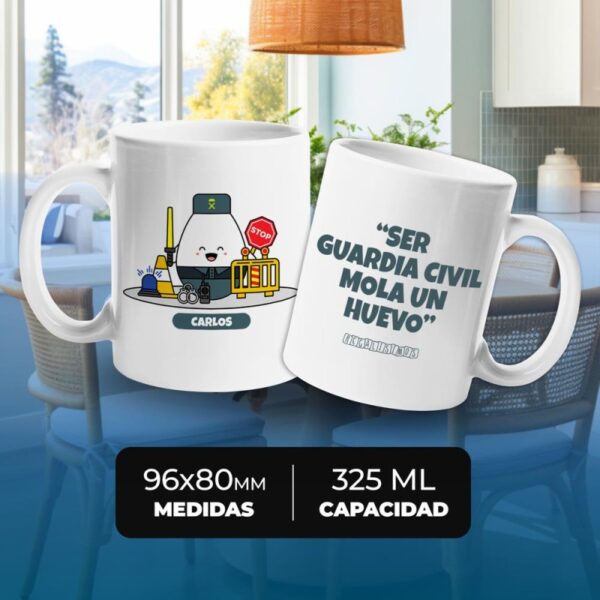 Taza Ser Guardia Civil Mola un Huevo - Imagen 4