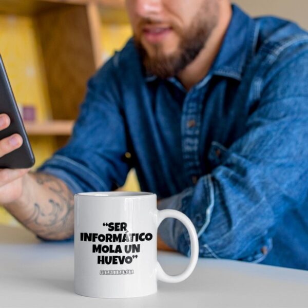 Taza Ser Informático Mola un Huevo - Imagen 3